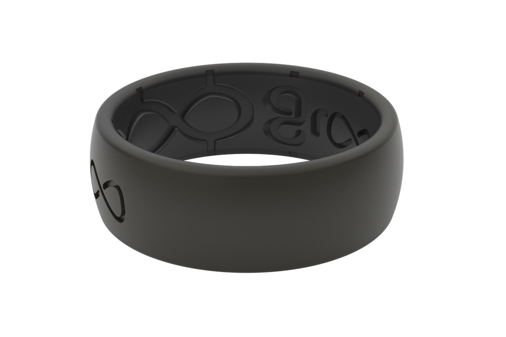 Solid Midnight Black Ring