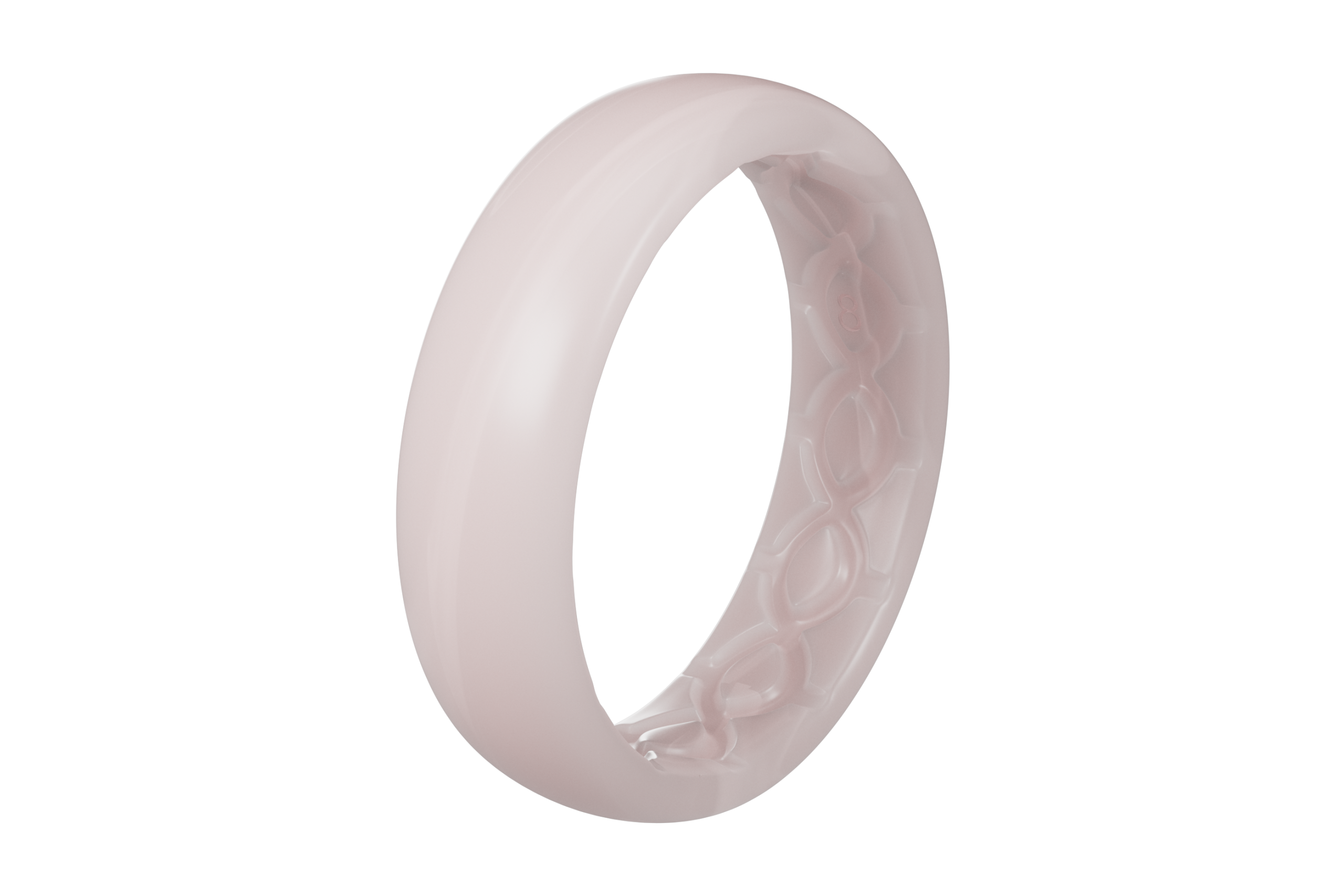 Solid Pearl Rose Thin Ring