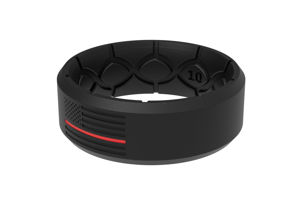 Edge Hero - Protector Black/Red Line Ring