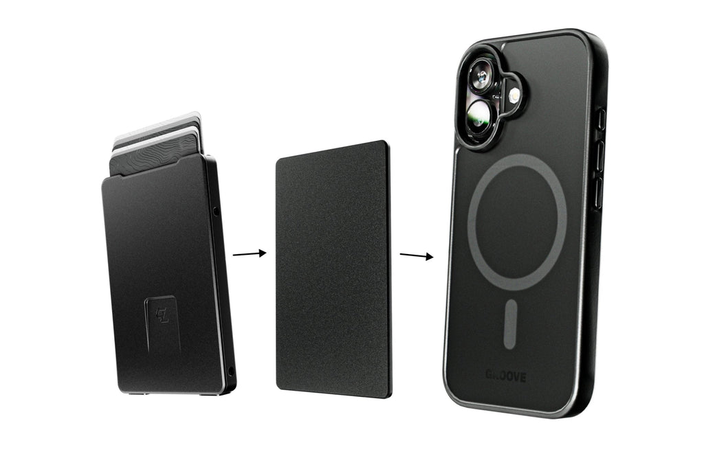 Groove Wallet® with MagSafe Plate - Midnight Black