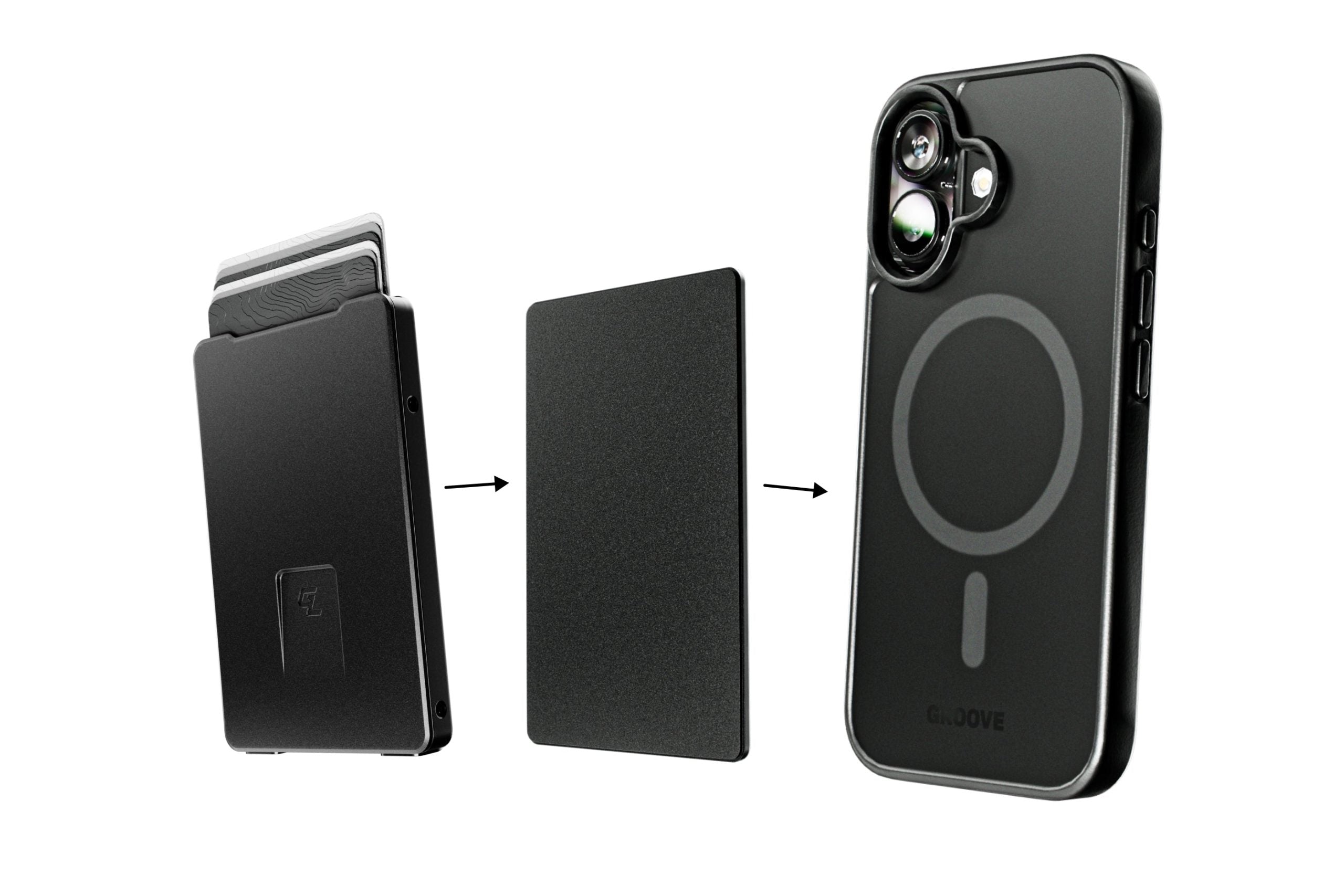 Groove Wallet® with MagSafe Plate - Midnight Black